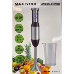 BATIDORA DE MANO 600W  MAX STAR MS-9020