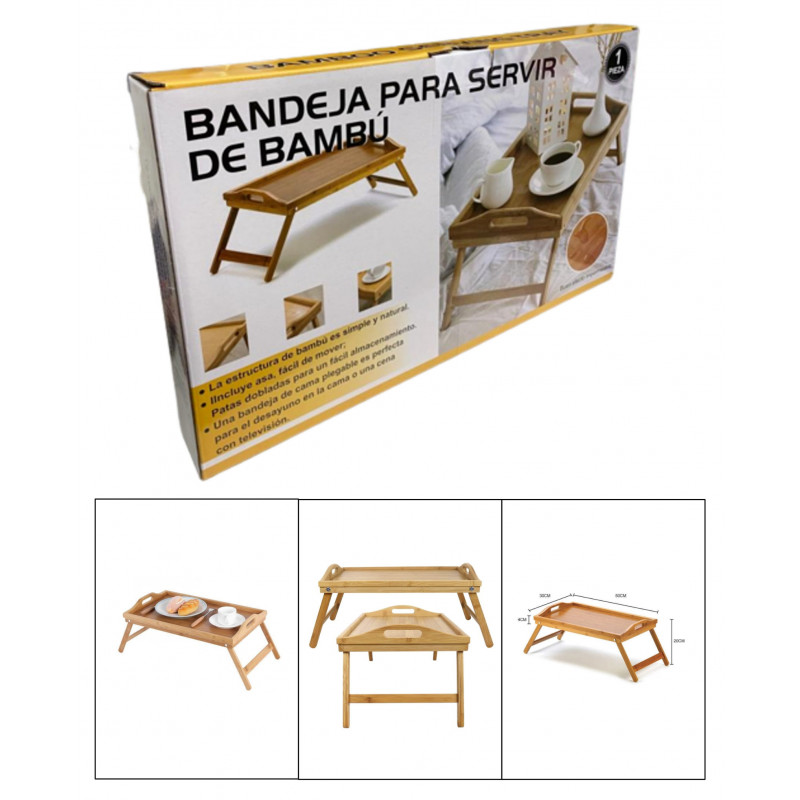 MESA BANDEJA DE BAMBU PARA SERVIR MS-6789